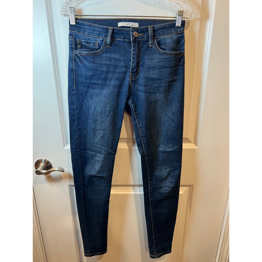 KanCan Womens Skinny Jeans Mid Rise Dark Wash Size 25